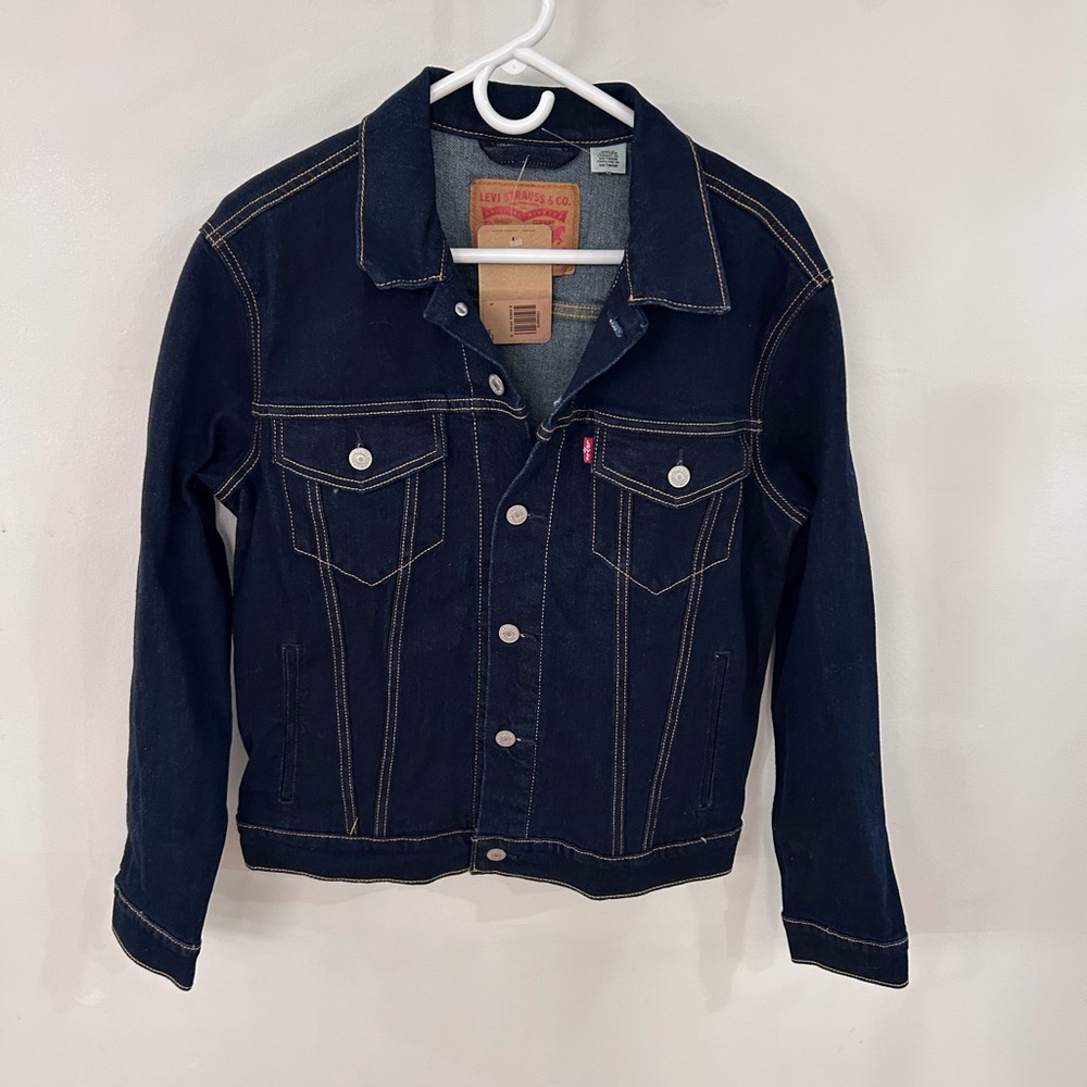 Levi's Dark Wash Denim Jacket - Dark Blue NWOT